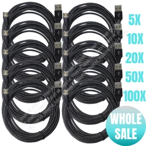 Micro USB Fast Charger Adapter Charging Cable For Samsung Google Android HTC Lot - Picture 1 of 18