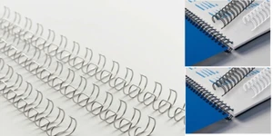 100 SPIRALI METALLICHE 21 ANELLI MAX 60FG. mm 8 NERO - Foto 1 di 1