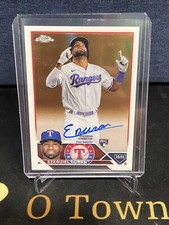 EZEQUIEL DURAN 2023 Topps Chrome ROOKIE CARD AUTO #RA-EDU RANGERS RC