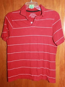 ARIZONA Boys' Large POLO SHIRT (red/white stripe) EUC - Picture 1 of 1