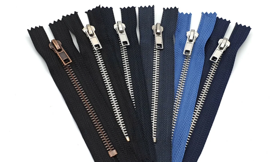 Metall Hosen Jeans Reißverschluss nicht teilbar 10 cm - 18 cm  - Bild 1 von 1