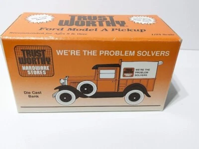 Trustworthy Hardware Stores Model A Ford Pickup Truck Die Cast Bank 1992 - Image 1 of 4
