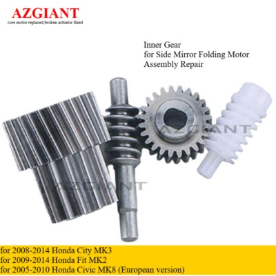 Nuevo 4 piezas Espejo Lateral Plegable Motor Gear Reemplazo para Honda City MK3 2008-2014 Foto 1 de 4