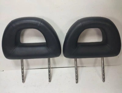 Volkswagen Beetle 2000-2002 asiento trasero reposacabezas par imitación cuero negro Foto 1 de 4
