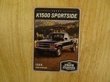 Chevy Chevrolet Truck Legends trading card 1988 K1500 Sportside 4x4