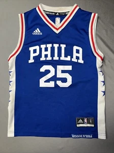 Adidas Philadelphia 76ers Jersey Youth S Blue 25 Ben Simmons (2622) - Picture 1 of 14