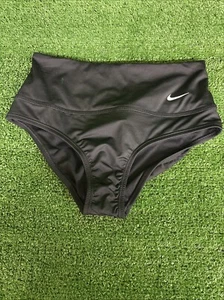 Women's Nike Essential High-Waist Swim Bottoms (Size: S) Black - Picture 1 of 5