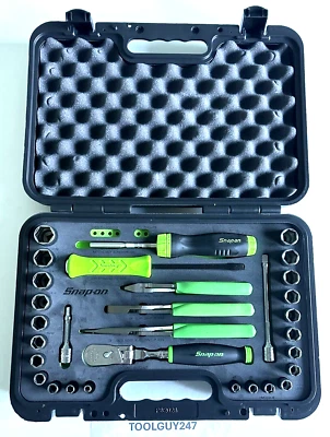 SNAP ON TOOLS 233FSMBF G 3/8"Dr 33 Pc METRIC  SAE General Service Foam Set NEW + - Image 1 of 4