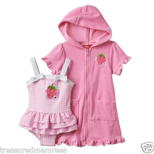 2 Piece Penny M. One Piece Swimsuit & Coverup Set ~ Size 24 Months ~ NWT - Picture 1 of 12