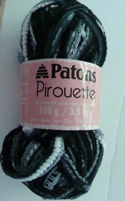NUEVO Patons Piroutte 82040 Night Sky Cinta Volantes Hilo Madeja - 3.5 OZ 24 yardas Foto 1 de 4