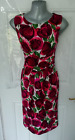 Phase Eight 10 Purple Pink Green Floral Stretchy Occasion Leila Rose Dress NEW