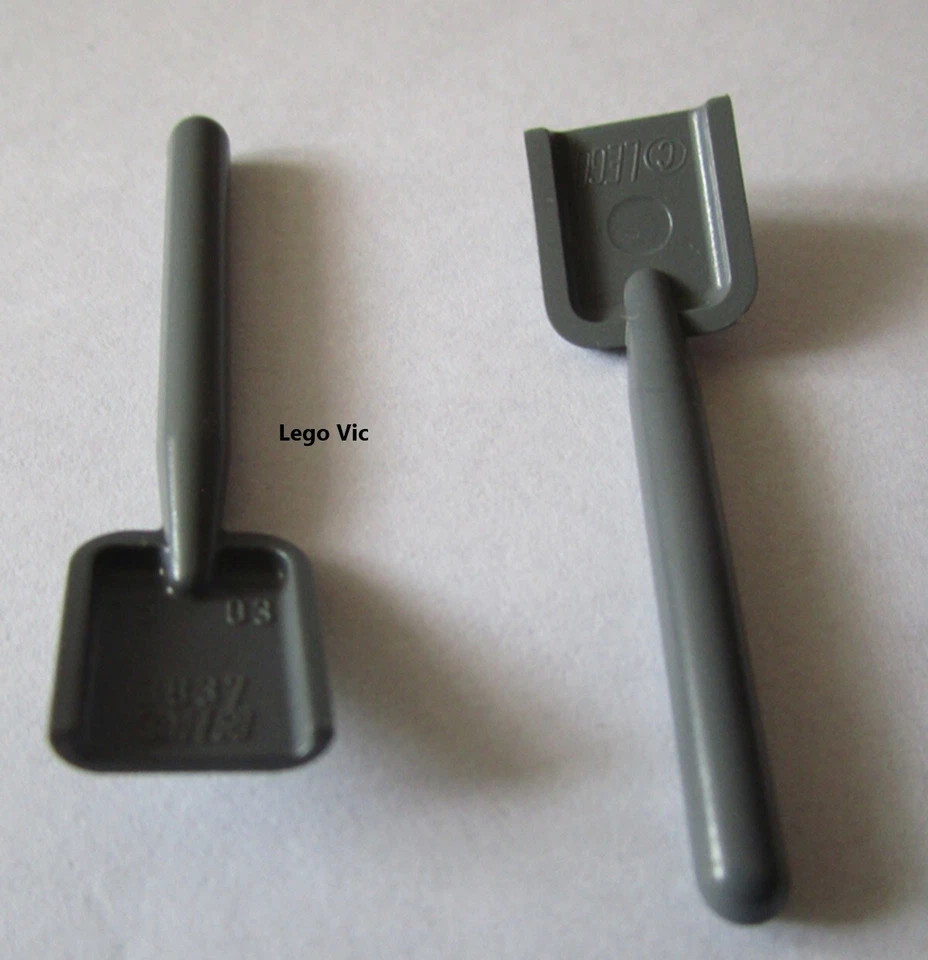 Lego 3837 x4 Shovel Dk Bluish Gray Pelle City Harry Potter Creator Ideas MOC A61 - Photo 1/1