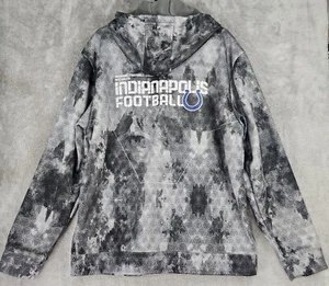 NFL Indianapolis Colts Jacket Mens Large Gray NFC South Onfield Reebok Full Zip - Picture 1 of 12
