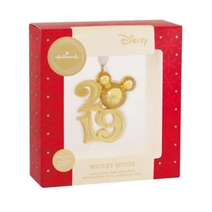 Hallmark 2019 Mickey Mouse ornament, 2019 Mickey Mouse gold Christmas ornament - Picture 1 of 1