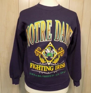 Sudadera Vintage Notre Dame Fighting Irish para Hombre Edición de Equipo Ropa Talla L - Imagen 1 de 5