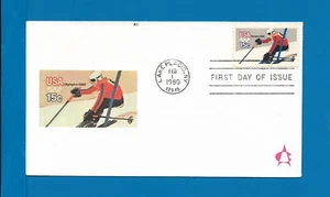 Scott 1796 Olympic Downhill Skiing Feb 1, 1980 Andrews FDC - Picture 1 of 2