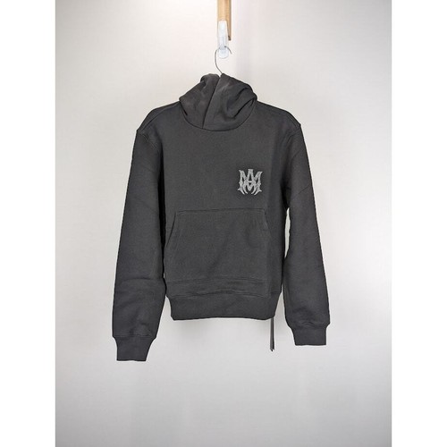 Amiri felpa con cappuccio MA impreziosita da cristalli nera nuova con etichetta XS