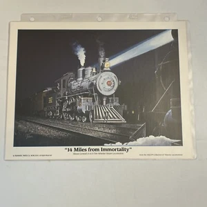 ASCO Historic 4-6-0 “14 Miles From Immortality”picture 11.25 x 8.5 & Story - Picture 1 of 2