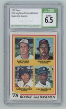 1978 Topps CSG EX/NM+ 6.5 Rookie Second Basemen - Garth Iorg/Dave Oliver/Sam