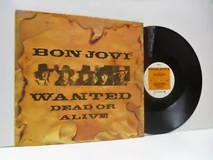 BON JOVI 12" Record Wanted Dead Or Alive Record UK 1986 - Picture 1 of 2