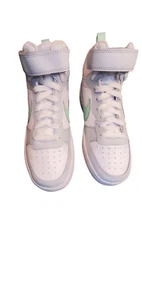 Nike Youth COURT BOROUGH MID 2 PS Sneakers Shoes 'PURE PLATINUM MINT FOAM Unisex - Picture 1 of 9