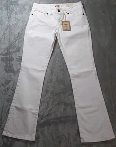 NWT GUESS Daredevil 157 Stretch Bootcut Women's WHITE Jeans Size 30 - Picture 1 of 12