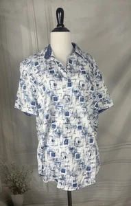 Robert Graham Herren Kendrick Gr. XL Webhemd Kurzarm Baumwolle weiß - Bild 1 von 10
