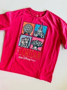 2025 Disney Parks WDW Florida!!! Eras Four Parks Tour Style Pink Adult M NWT - Picture 1 of 1