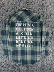 Gypsy Warrior kariertes Button-Down-Top mit Grafikdruck Größe XS - Bild 1 von 13