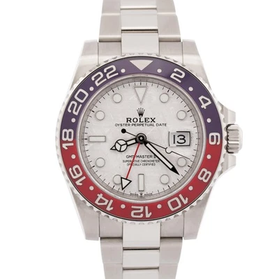 PAPELES 2022 SIN PULIR Rolex GMT-Master II PEPSI METEORITE 18K 126719 CAJA NEGRA Foto 1 de 4