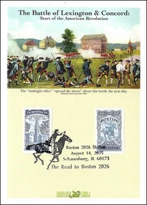 Sc. TBA Boston 2026 Pair Dragon Cards FDC – Boston 2026 Pictorial Postmark - Picture 1 of 1