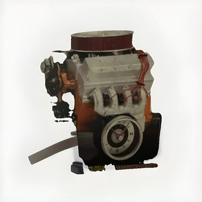 NAPA Tools 588 Cu. In. Block Engine Desk Clock Automotive Analog Quartz SEE DESC - Image 1 of 4