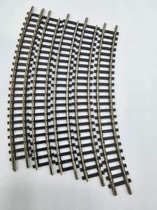 USED TRIX Western Germany 4922 N Scale Curved Track - Lot of 5 - Picture 1 of 6