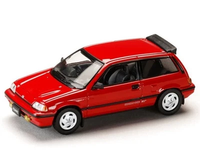 HONDA Civic (AT) + optional rear Spoiler - red - Hobby Japan 1:64