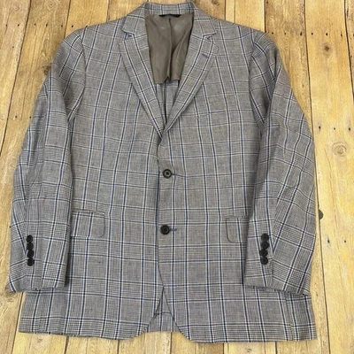 Blazer Brooks Brothers Regent Fit sin estructura lino a cuadros Glen 42S Foto 1 de 4