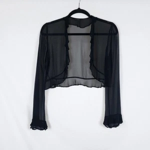 Dark Fairy Negro Shug Seda Mujer S Cuentas Volantes Vampiro Gótico ECI Nueva York - Imagen 1 de 11