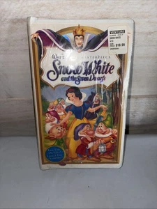 Snow White and the Seven Dwarfs VHS Tape Walt Disney Masterpiece - New Sealed - Picture 1 of 2