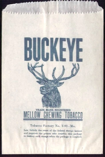 Buckeye Mellow Chewing Tobacco bolsa sin usar MO Foto 1 de 1