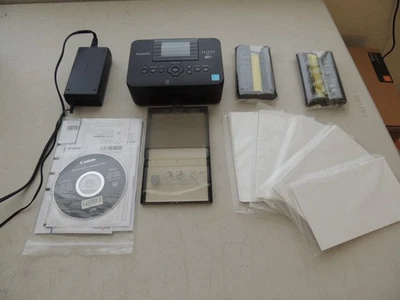 Canon SELPHY CP910 Digital Compact Photo Printer Wi-Fi w Ink & Paper-Black - Image 1 of 4