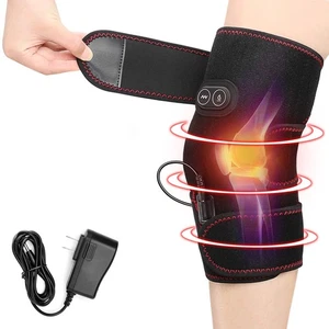 Heated Knee Brace Wrap, 3 Adjustable Heat and Vibration Massager for Arthriti... - Bild 1 von 7