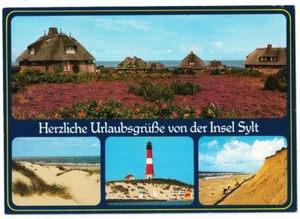 ak herzliche urlaubsgrüsse von der insel sylt mehrbildkarte gelaufen - Bild 1 von 1