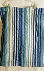  America Perry Ellis Standard Sham 1 (ONE) mehrfarbige Polyesterstreifen  - Bild 1 von 6