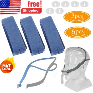 Replacement Headgear strap for ResMed Airfit P10 Nasal Pillow CPAP Mask 3/6PCS - Picture 1 of 14