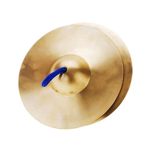 1 Pair 15cm/5.9inch Copper Finger Cymbals Kids Hand Cymbals for Rhythm Band Z6W5 - Picture 1 of 8