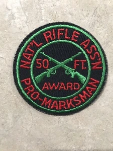 Patch premio National Rifle Association Pro-Marksman 50 piedi - Foto 1 di 1