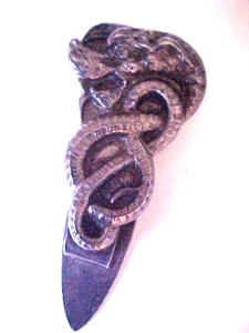 Gorham Antique Sterling Silver Dragon Chatelaine Clip - Picture 1 of 4
