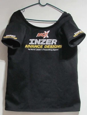 Inzer Rage X Bench Shirt 50 Black (Used) 2" Scoop & HD Neck/Sleeves Shortened 2" - Image 1 of 4