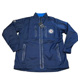 Winnipeg Jets Fanatics Authentic Pro Locker Room Rink Raglan Zip Up Jacket Sz L - Picture 1 of 15