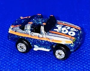Vintage Micro Machines Pontiac 70's-80's Trans Am Blue Sparkler 1989 Galoob - Picture 1 of 5