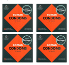 Roman Ultra-Thin Lubricated Latex Condoms, 3Ct X 4 = 12 Condoms Total